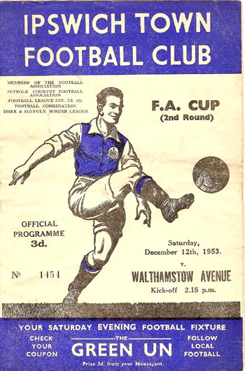 Ipswich Town FC v Walthamstow Avenue